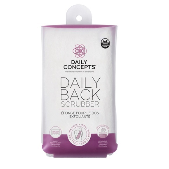 🆕 Daily Concepts Daily Shower Back Scrubber in White - Picture 7 of 7